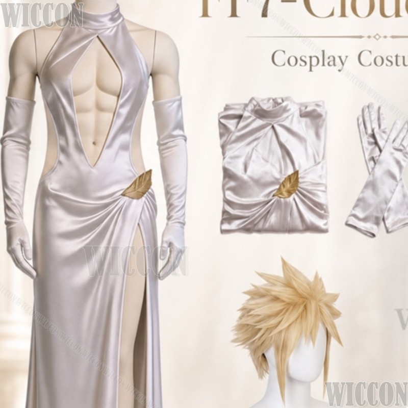 FF7 Cosplay Cloud High Slit We - огляд і ціна Evening Gown