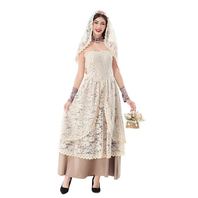 Women Vintage Lace Maxi Dress  - огляд і ціна Lace Dress