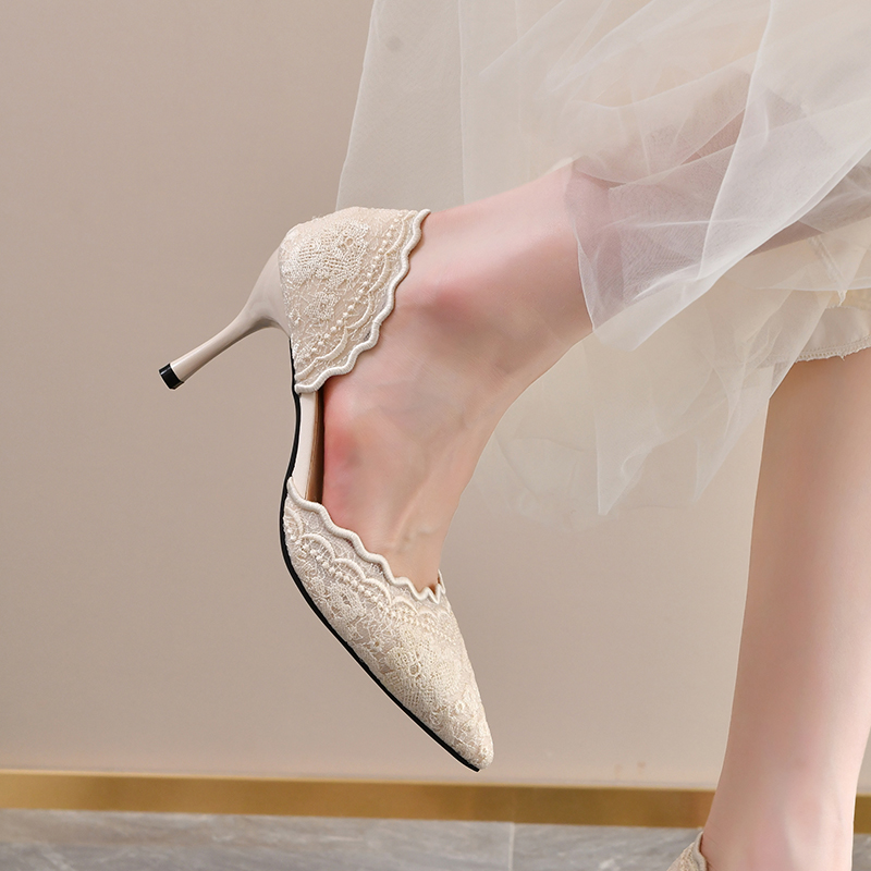 Lace Pointed Toe High Heels Wo - огляд і ціна Womens Heels