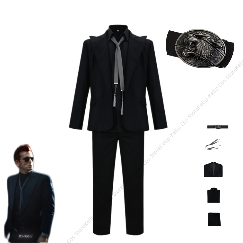 GO Crowley Cosplay Costume Bla - огляд і ціна Womens Blazer
