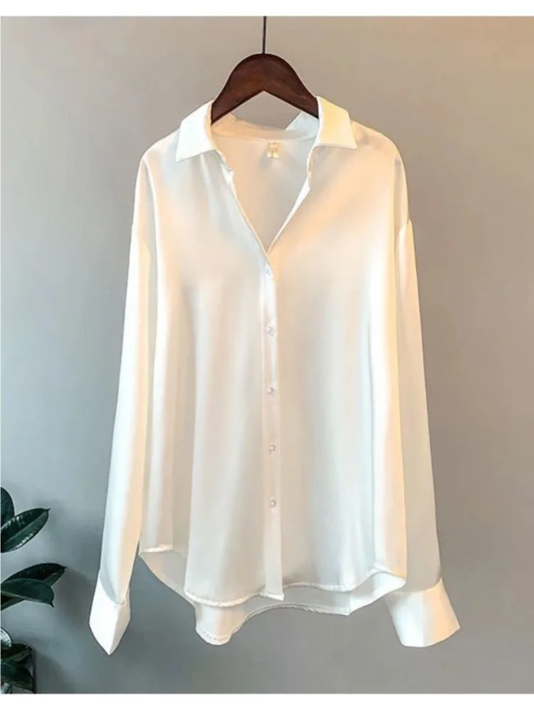 Plus Size Casual Women Silk Sh - огляд і ціна Silk Blouse