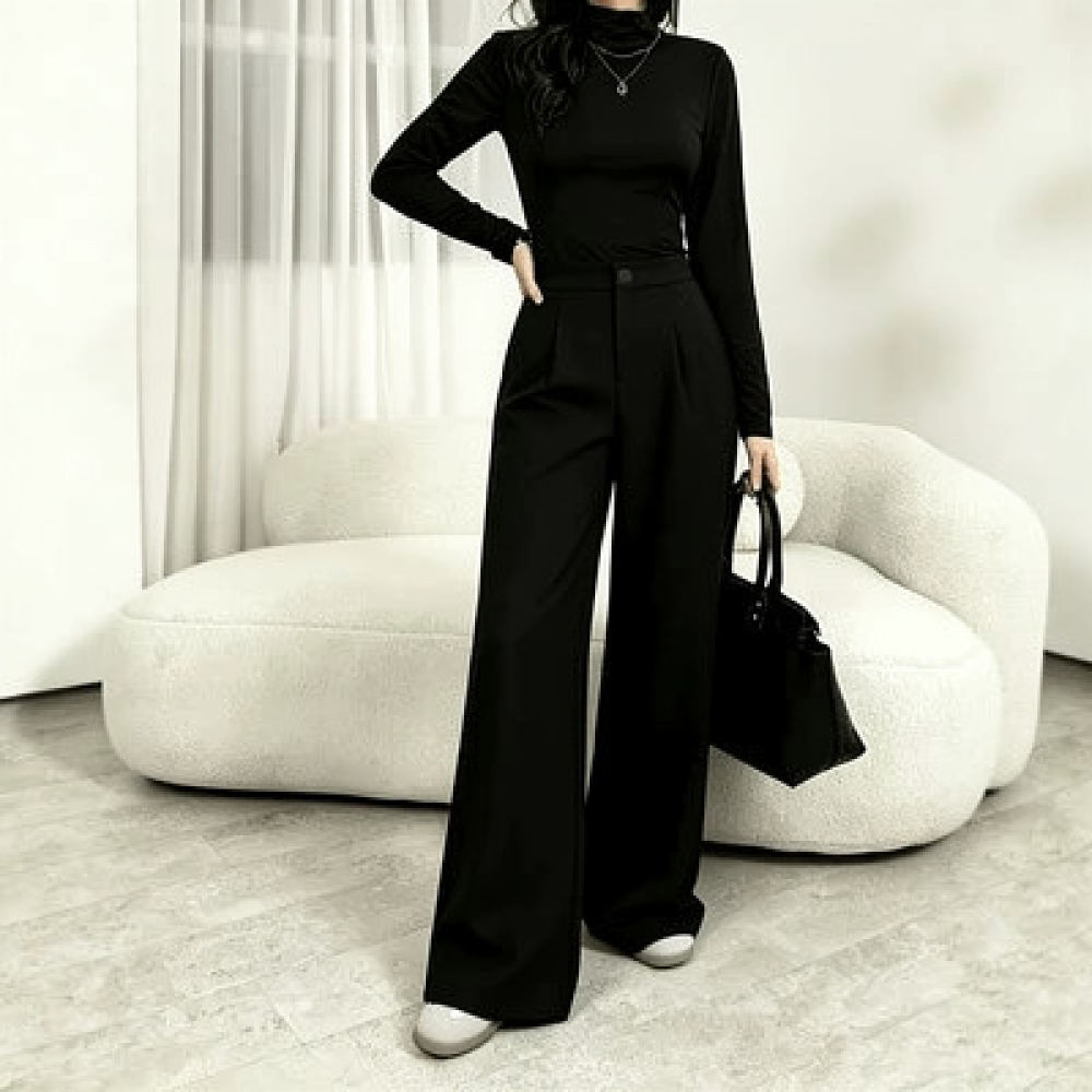 Women Wide Leg Suit Pants High - огляд і ціна Tailored Trouser Wide