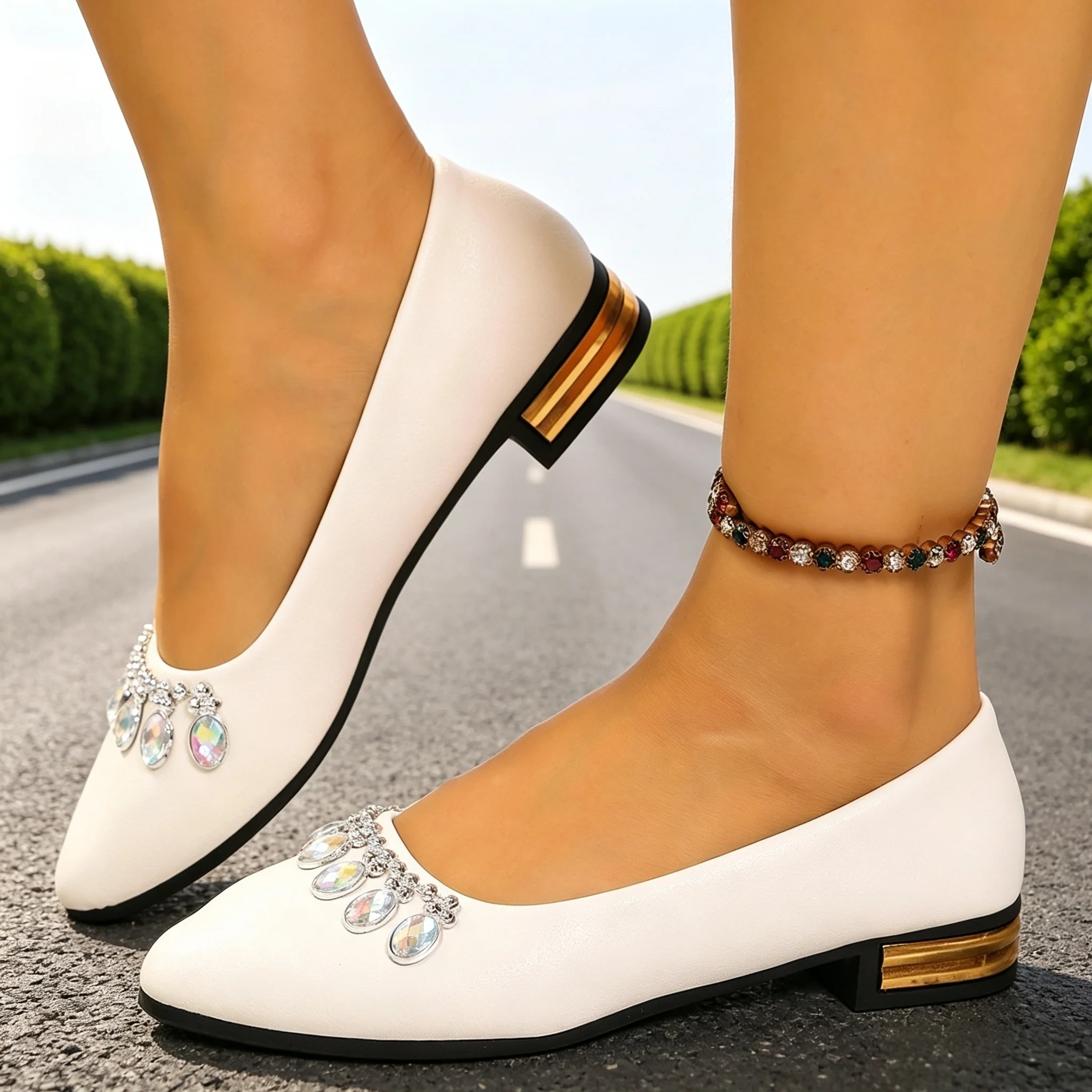 Women Flats Pointed Toe Ballet - огляд і ціна Womens Heels