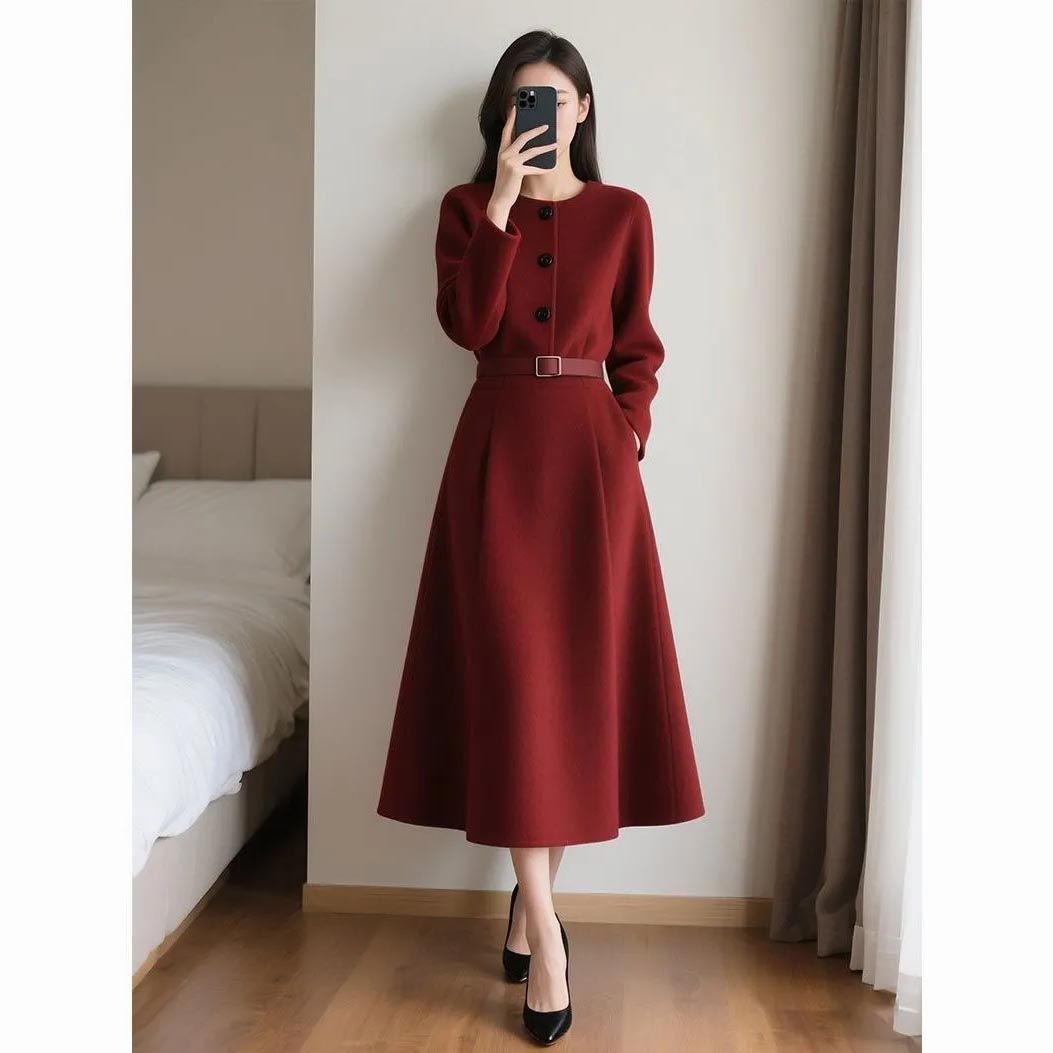 Red Retro High-end Feeling Wai - огляд і ціна Women'S Red Formal Wear