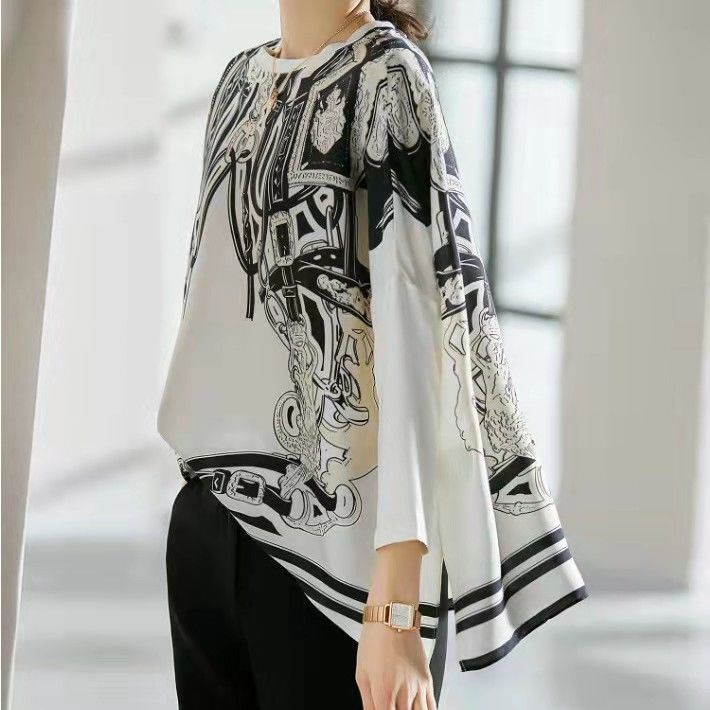Simulated Silk Top with Drapin - огляд і ціна Silk Blouse