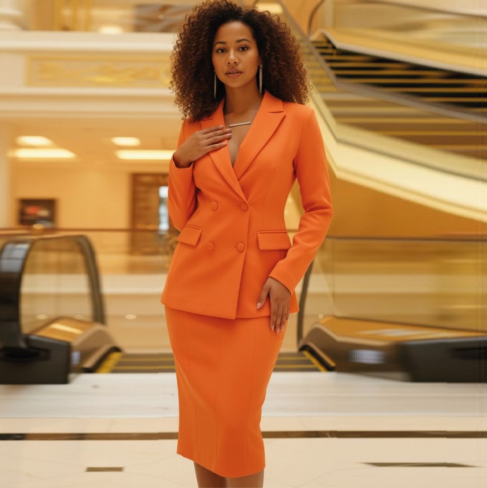 Orange Formal New Blazer And S - огляд і ціна Formal Skirt