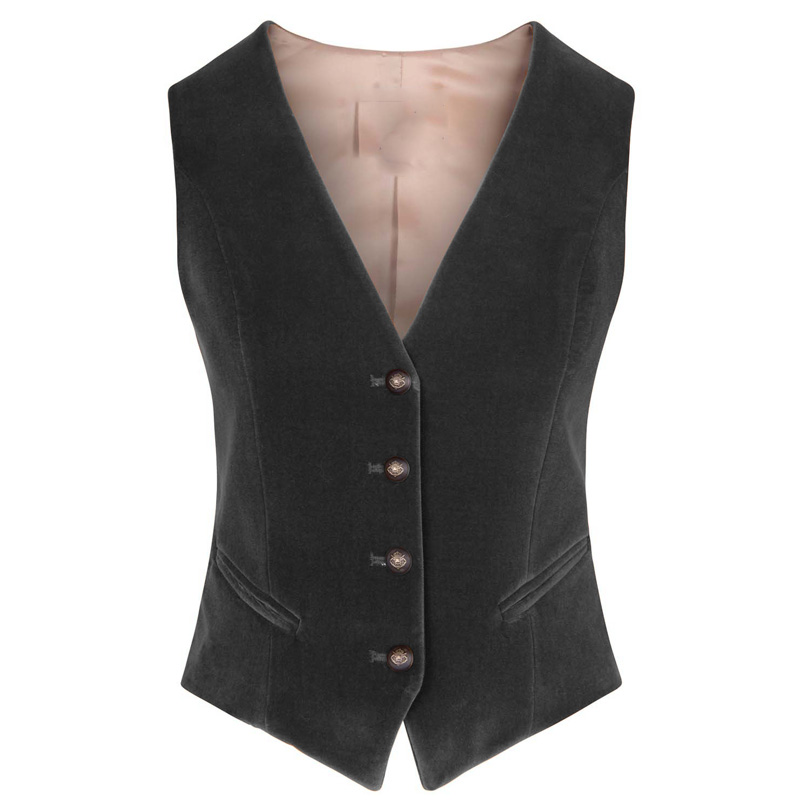 Women's Velvet Vest V-neck 4 B - огляд і ціна Womens Blazer