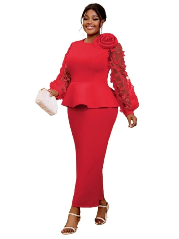 2025 Plus Size African Dresses - огляд і ціна Women'S Red Formal Wear