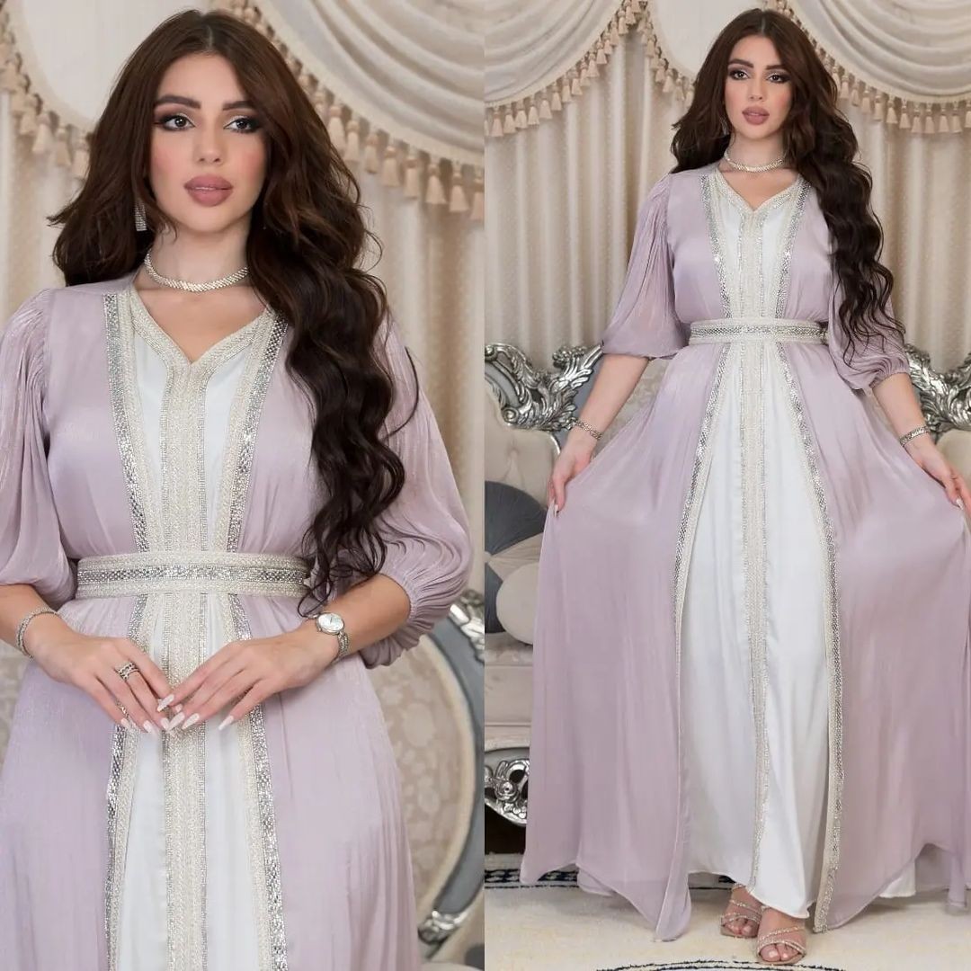 Lavender Sequin Dress V Neck P - огляд і ціна Evening Gown