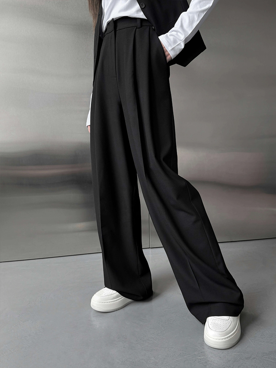 Women Suit Pants Wide Leg Trou - огляд і ціна Tailored Trouser Wide